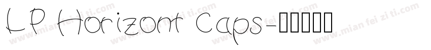 LP Horizont Caps字体转换